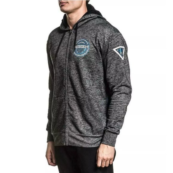 AMERICAN FIGHTER Men's ZIP UP HOODIE MAPLEVIEW - Picture 3 of 11
